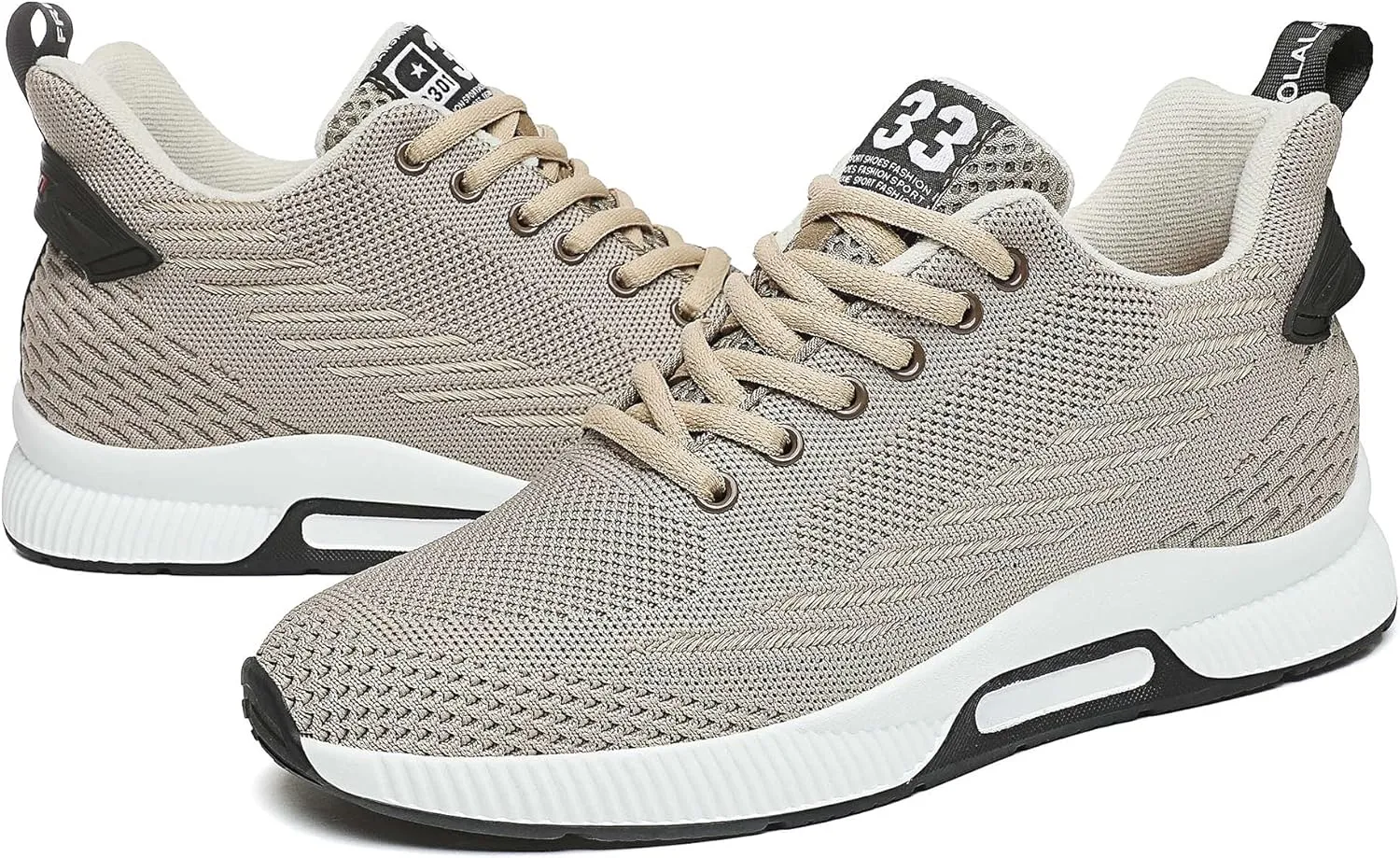 Men's Elevator Sneakers 2.36 Inch Invisible Height Increasing Lace up Fashion Sneakers