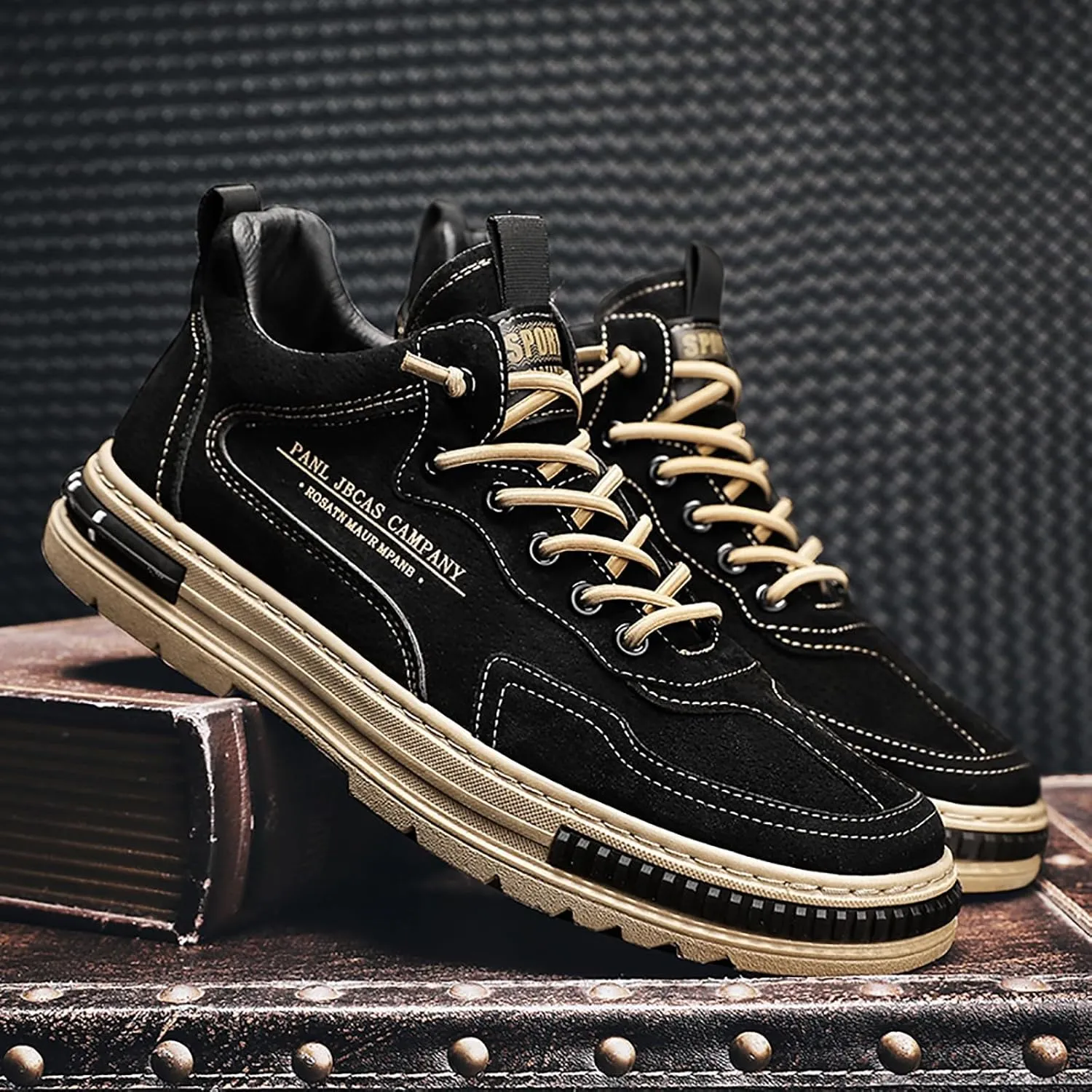 Non Slip Work Shoes for Men Fashion Walking Sneakers Kitchen Chef Shoe Comfortable Leather Sneaker Shelves for Men