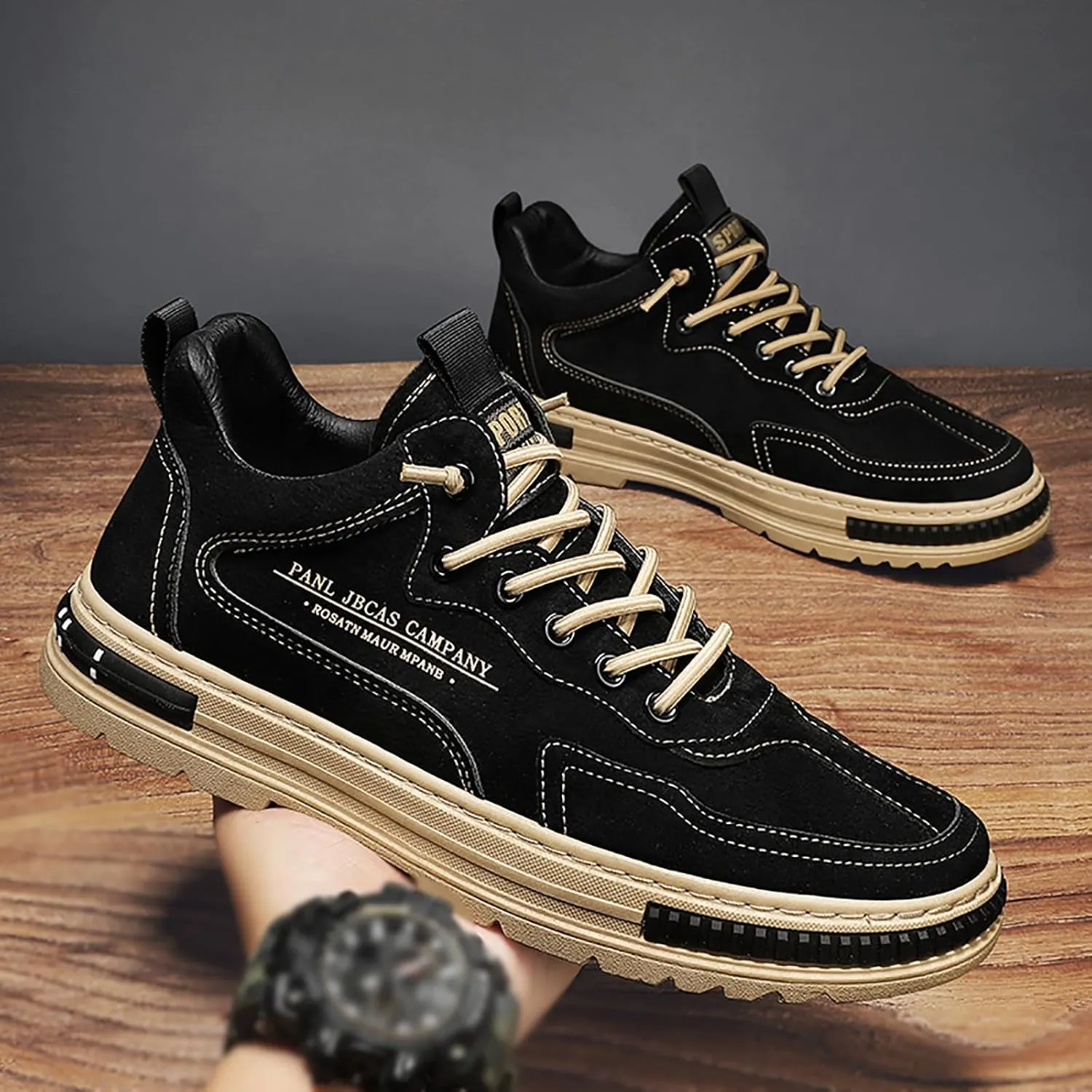 Non Slip Work Shoes for Men Fashion Walking Sneakers Kitchen Chef Shoe Comfortable Leather Sneaker Shelves for Men
