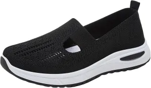 Orthopedic Shoes for Women Breathable Soft Slip On Running Shoes for Women Lether Shoes Dressy Casual Dress Sneakers Waterproof Tennis Shoe Trainers Shoe