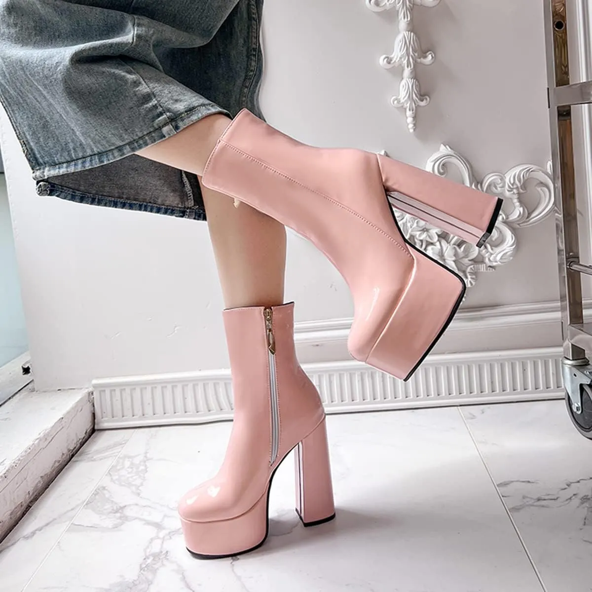 Roimaash Fashion Platform Boots