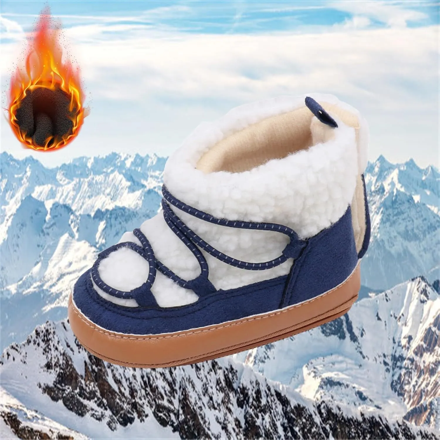 Toddler Boys Girls Slip On Slippers Kids Baby House Shoes Barefoot Furry Sock Indoor Outdoor Warm Walking Shoes