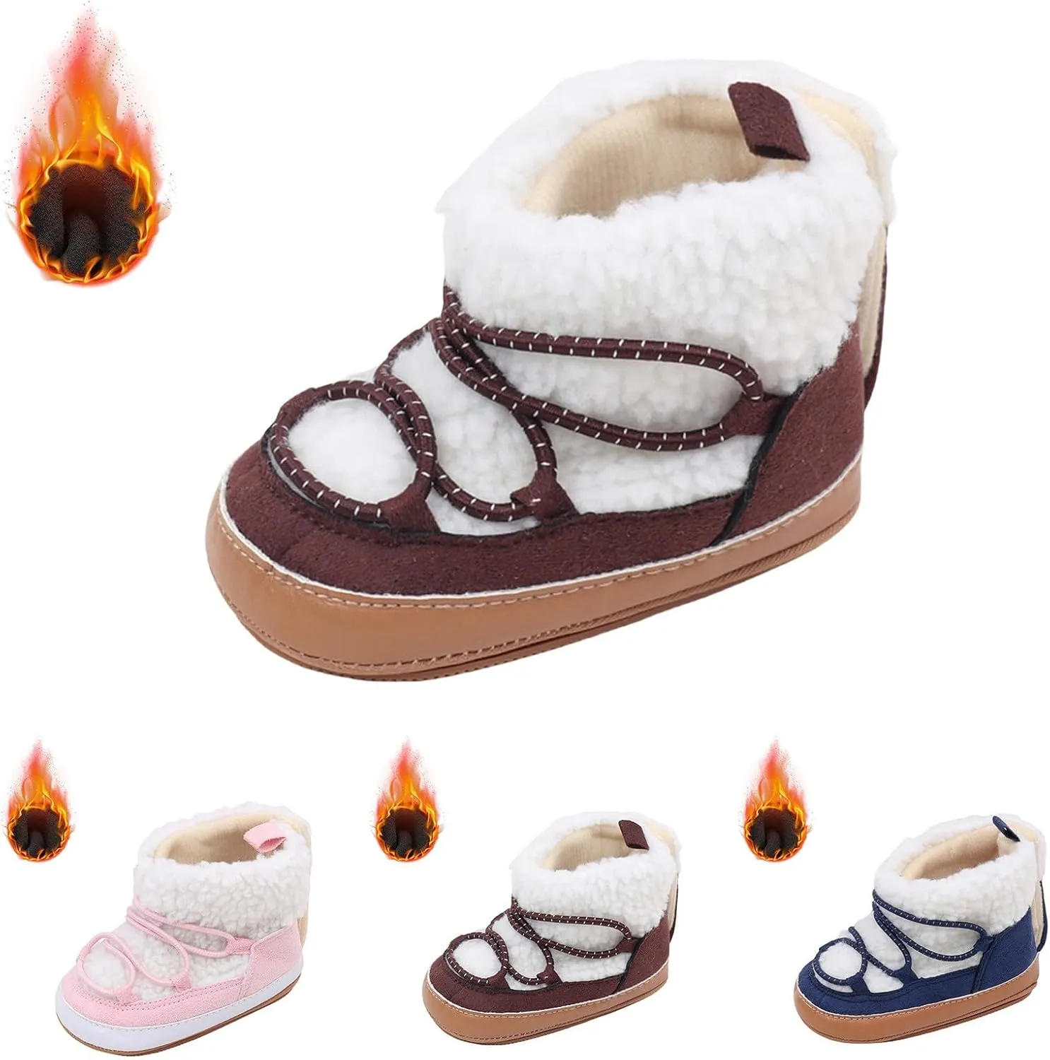 Toddler Boys Girls Slip On Slippers Kids Baby House Shoes Barefoot Furry Sock Indoor Outdoor Warm Walking Shoes